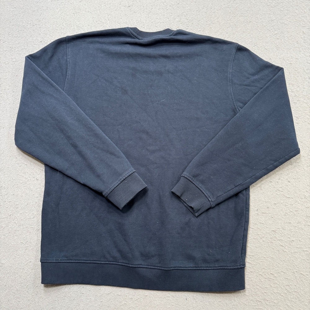 Vintage Mountain Warehouse Sweatshirt Men's Medium Navy Blue Crewneck Pullover - Picture 2 of 6